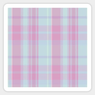 Pastel Aesthetic Conall 2 Hand Drawn Textured Plaid Pattern Sticker